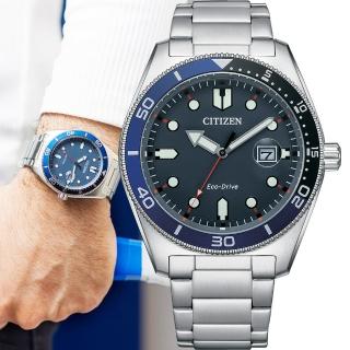 【CITIZEN 星辰】GENTS Eco-Drive光動能 大膽玩色潮流男錶 手錶 畢業 禮物(AW1761-89L/43mm)