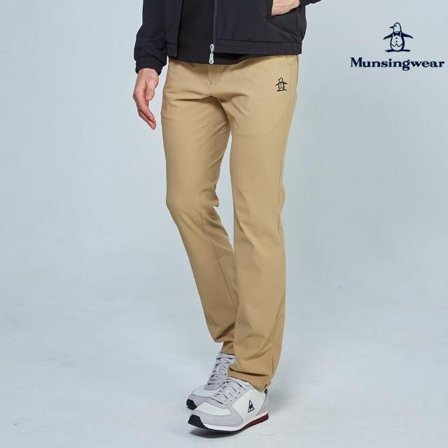 【Munsingwear】企鵝牌 男款卡其色合身版休閒彈性長褲 MGPL8807