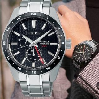 【SEIKO 精工】Presage 新銳系列 GMT機械錶-42.2mm/SK027(SPB221J1/6R64-00C0D)