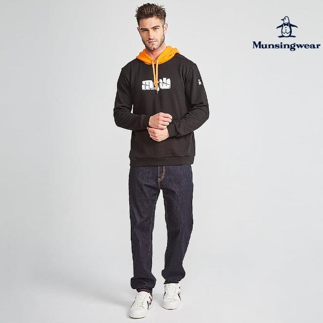 【Munsingwear】企鵝牌 男款深藍色企鵝口袋牛仔長褲 MGQL8823