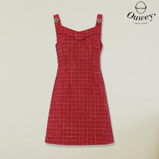 【OUWEY 歐薇】紅色系小香背心洋裝(紅色；S-L；3234327508)