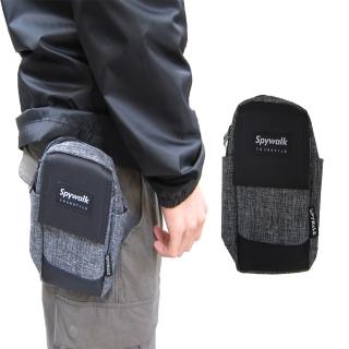 【SNOW.bagshop】腰掛包小容量6吋機防水尼龍側面插筆外袋口穿過皮帶