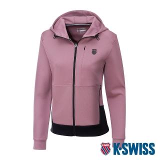 【K-SWISS】連帽運動外套 Active Jacket -女-莓粉(199127-685)