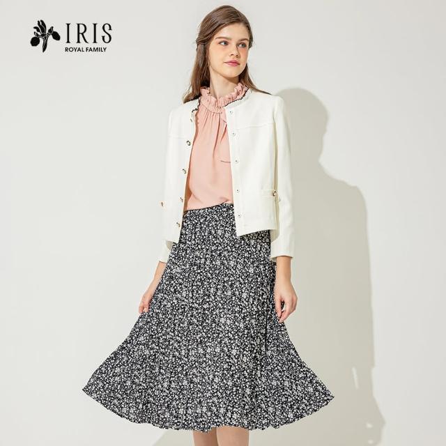 【IRIS 艾莉詩】法式白古典花呢外套-2色(36501)