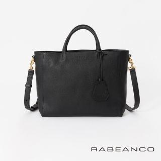 【RABEANCO】迷時尚系列優雅兩用小手提包-大(黑色)