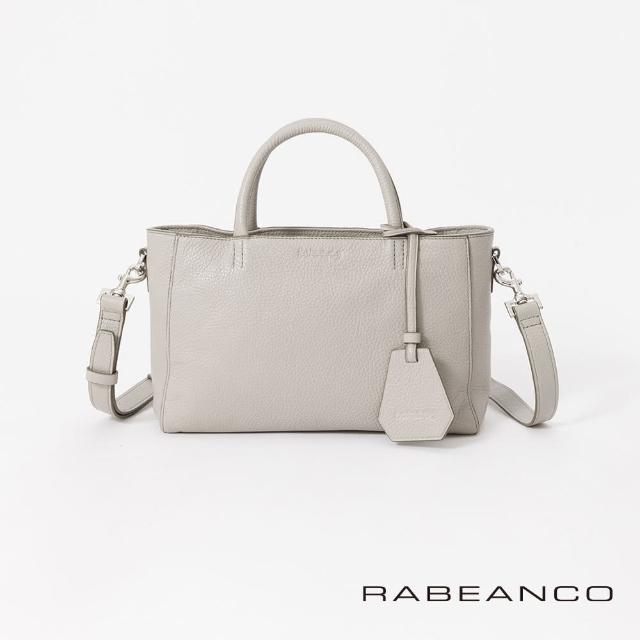【RABEANCO】迷時尚系列優雅兩用小手提包-小(淺灰)
