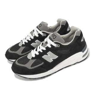 【NEW BALANCE】休閒鞋 990 V2 男鞋 女鞋 黑 銀 麂皮 美製 反光 復古 運動鞋 NB 紐巴倫(M990BL2-D)