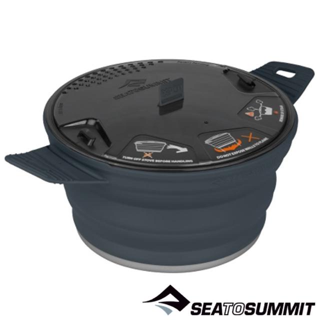 【SEA TO SUMMIT】X-摺疊鍋 2.8L 碳灰(露營器具/登山/鍋具)