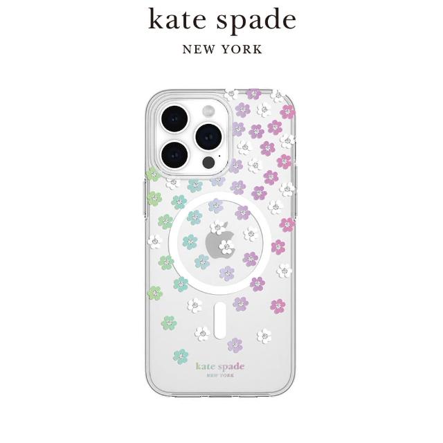 【KATE SPADE】iPhone 15 Pro Max MagSafe 精品手機殼 幻彩小花(磁吸)