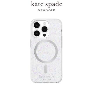 【KATE SPADE】iPhone 15 Pro MagSafe 精品手機殼 銀河星鑽(磁吸)