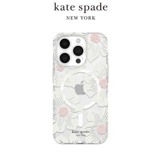 【KATE SPADE】iPhone 15 Pro MagSafe 精品手機殼 經典蜀葵(磁吸)