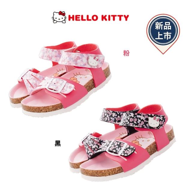 【HELLO KITTY】可愛休閒涼鞋(821415/粉/黑-15-19cm)