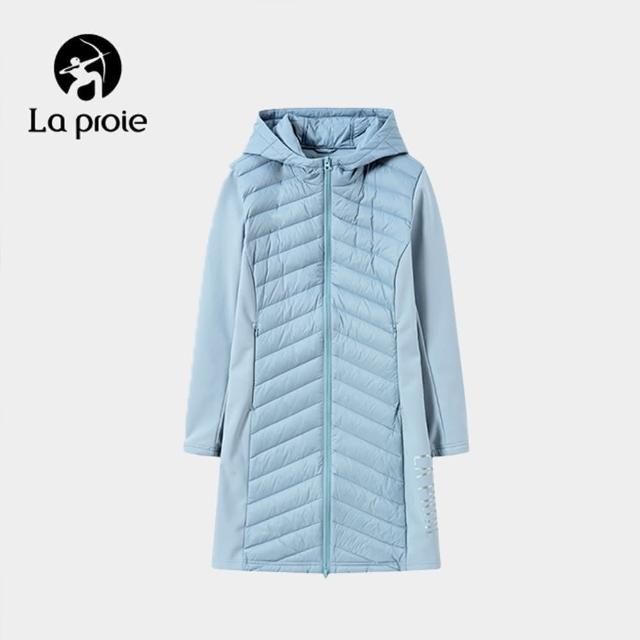 【La proie 萊博瑞】長板防潑水輕量保暖羽絨外套(冬天防潑水保暖羽絨外套)