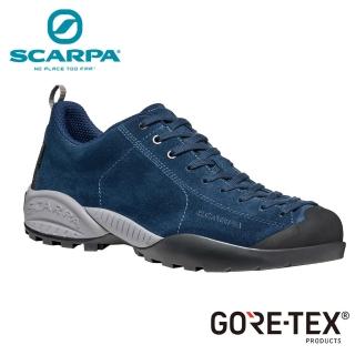 【SCARPA】原廠貨 中性 MOJITO GTX 低筒防水登山鞋/郊山鞋/休閒鞋 深海藍(32682200-Deep Ocean)