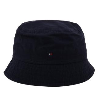 【Tommy Hilfiger】小繡線LOGO棉質漁夫帽(海軍藍)