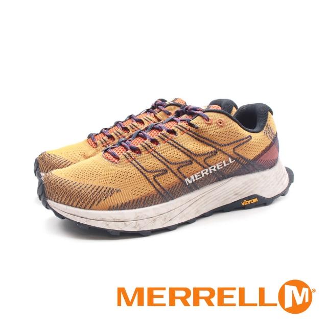 【MERRELL】男 MOAB FLIGHT戶外健身輕量慢跑越野鞋 男鞋(橙黃)