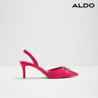 【ALDO】DECORA-氣質奢華水鑽後繫帶高跟鞋-女鞋(桃紅色)