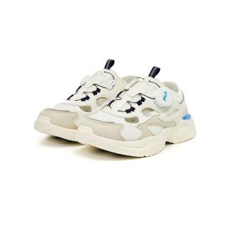 【FILA官方直營】KIDS RAYFLIDE DIAL SD KD 大童運動涼鞋-米(3-S149X-150)