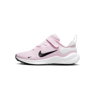 【NIKE 耐吉】Revolution 7 童鞋 中童 粉白色 訓練 運動 舒適 休閒 慢跑鞋 FB7690-600