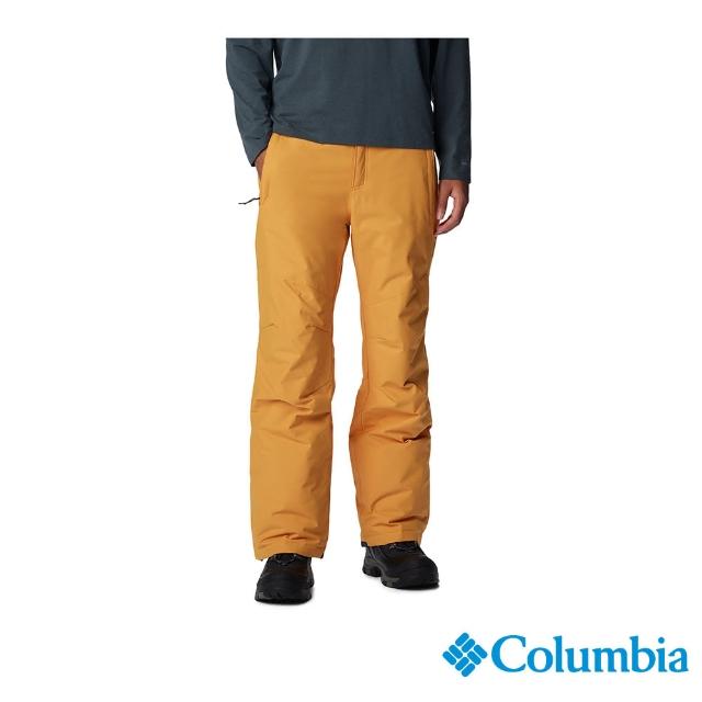 【Columbia 哥倫比亞 官方旗艦】男款-BugabooOmni-Tech防水鋁點保暖雪褲-黃色(UWE09460YL/HF)