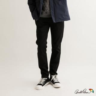 【Arnold Palmer 雨傘】男裝-彈力百搭直筒休閒褲(深藍色)