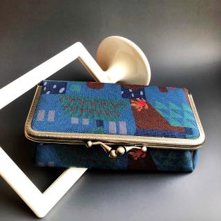 【BoingBoing】防潑水鏡子化妝盒/珠寶盒(歐洲童話小屋深藍)
