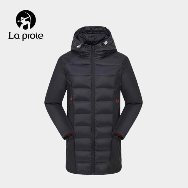 【La proie 萊博瑞】長板防潑水保暖羽絨外套(防潑水保暖羽絨外套)