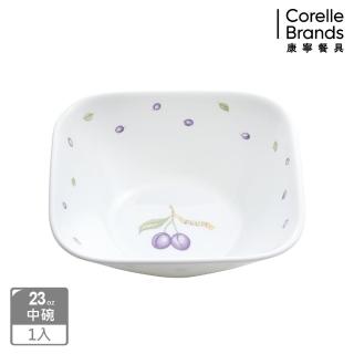 【CorelleBrands 康寧餐具】紫梅方形23oz中碗(2323)