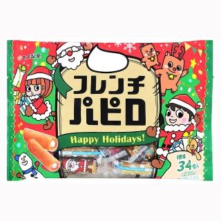 【七尾】奶香捲心餅乾-聖誕版 221g