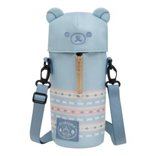 【San-X】拉拉熊 懶懶熊 一起露營吧系列 造型肩背保溫水壺袋(餐具雜貨)
