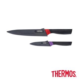【THERMOS 膳魔師】不鏽鋼二入刀具組 主廚刀+水果刀(FA-05N)