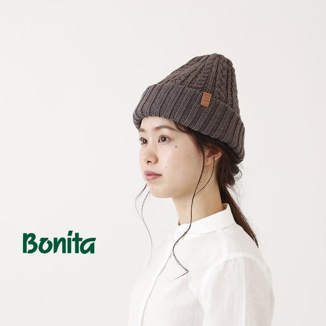 【Bonita 葆倪】日本進口 麻花雙面毛線帽-992-3502(日本進口手工雙面毛線帽)