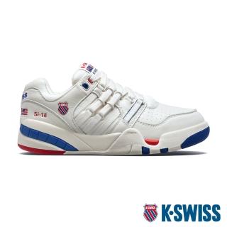 【K-SWISS】時尚運動鞋 Si-18 International-女-白/紅/藍(92656-105)