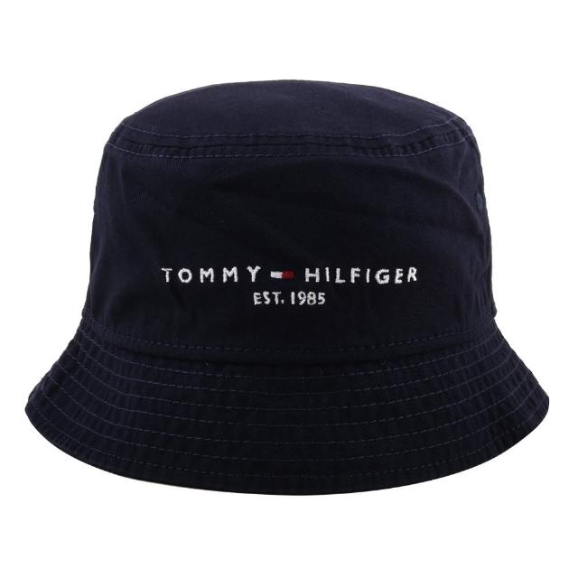 【Tommy Hilfiger】英文字母LOGO棉質漁夫帽(海軍藍/S~M)
