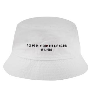 【Tommy Hilfiger】英文字母LOGO棉質漁夫帽(白/S~M)