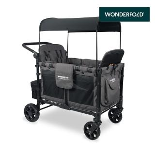 【WonderFold】W4 Elite菁英多功能推車(中大型犬推薦 寵物推車、露營車、購物車 一車多用的家庭戰車)