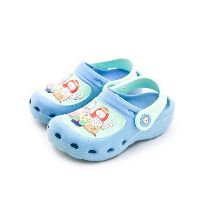 【角落生物】小童 16cm-20cm 輕量兒童園丁涼、拖鞋 台灣製造(藍綠 19306)