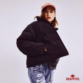 【BRAPPERS】女款 短版立領羽絨外套(黑)