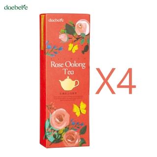 【daebete】玫瑰高山烏龍窨花茶7gx10入x4盒(自然農法;台灣烏龍茶;高山茶;窨花茶;窨製茶)