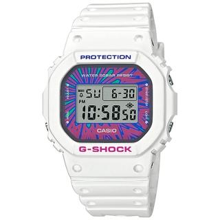 【CASIO 卡西歐】G-SHOCK 繽紛色彩電子腕錶 母親節 禮物(DW-5600DN-7)