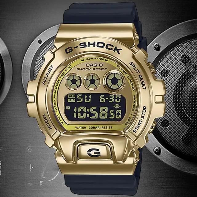 【CASIO 卡西歐】G-SHOCK 街頭時尚雙顯腕錶 母親節 禮物(GM-6900G-9)