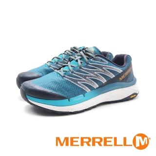 【MERRELL】男 RUBATO戶外輕量緩震越野慢跑鞋 男鞋(藍)