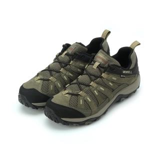 【MERRELL】ALVERSTONE 2 GORE-TEX 防潑水健行鞋 墨綠 男鞋 ML037321