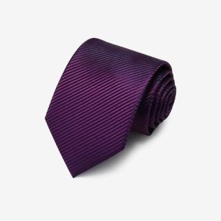 【拉福】領帶8cm諾索寬版斜條正式拉鍊領帶配件