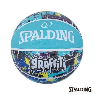【SPALDING】SP 塗鴉系列 天空藍 橡膠 #7 籃球(7號球)
