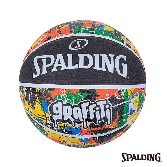 【SPALDING】SP 塗鴉系列 彩虹 橡膠 #7 籃球(7號球)