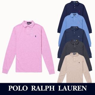 【RALPH LAUREN】RL POLO 經典刺繡小馬長袖POLO衫 上衣-多色組合(CUSTOM SLIM FIT/平輸品)