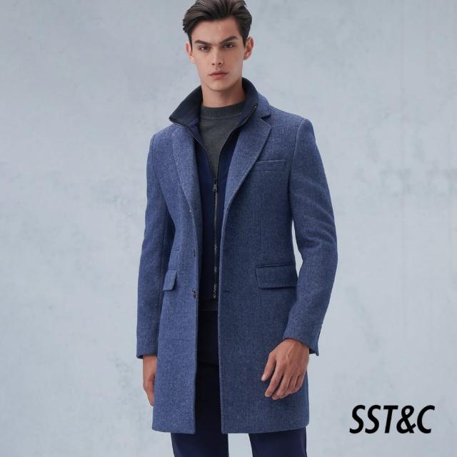 【SST&C 超值限定】天藍假兩件鋪棉大衣5012300003