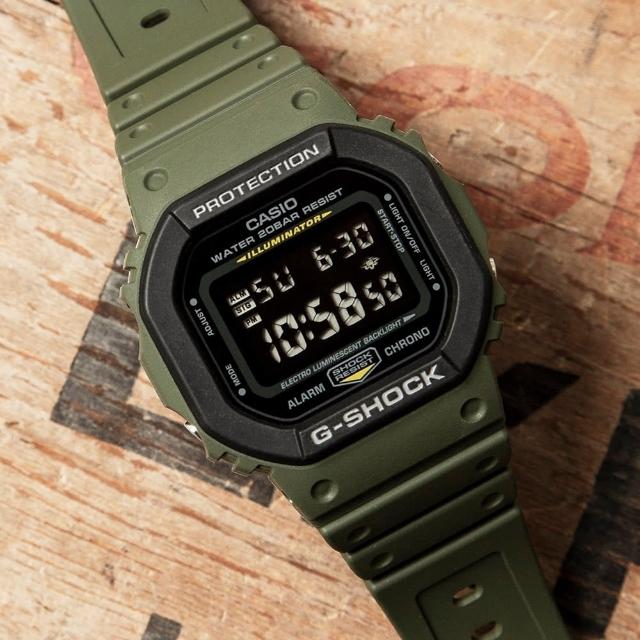 【CASIO 卡西歐】G-SHOCK 街頭時尚方形電子腕錶 禮物推薦 畢業禮物(DW-5610SU-3)