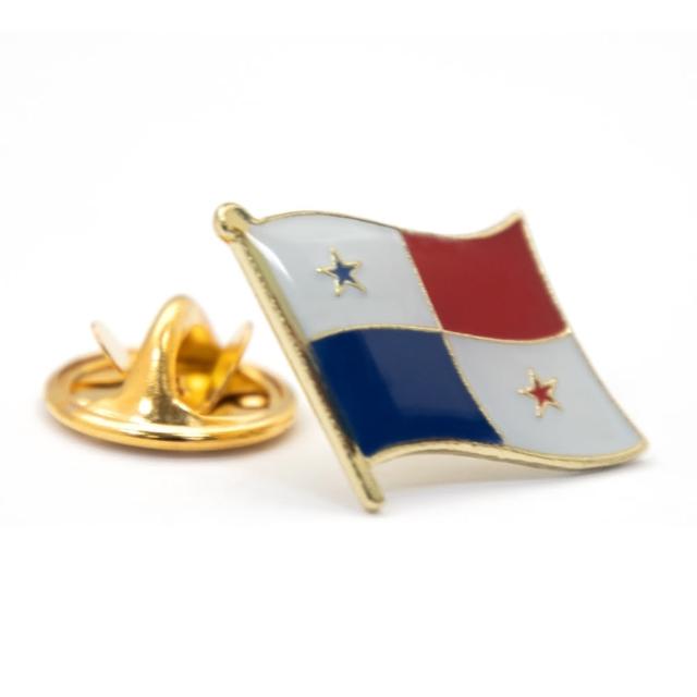 【A-ONE 匯旺】Panama 巴拿馬 國旗別針 紀念胸章 金屬胸針 紀念別針 國徽飾品 紀念品 送禮